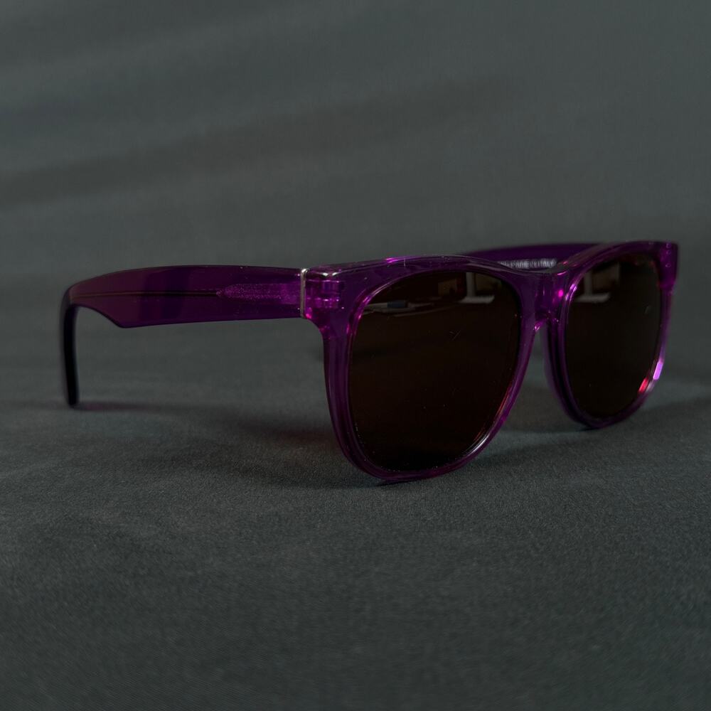 Retrosuperfuture Classic Purple Sunglasses Made in Italy Only Frame